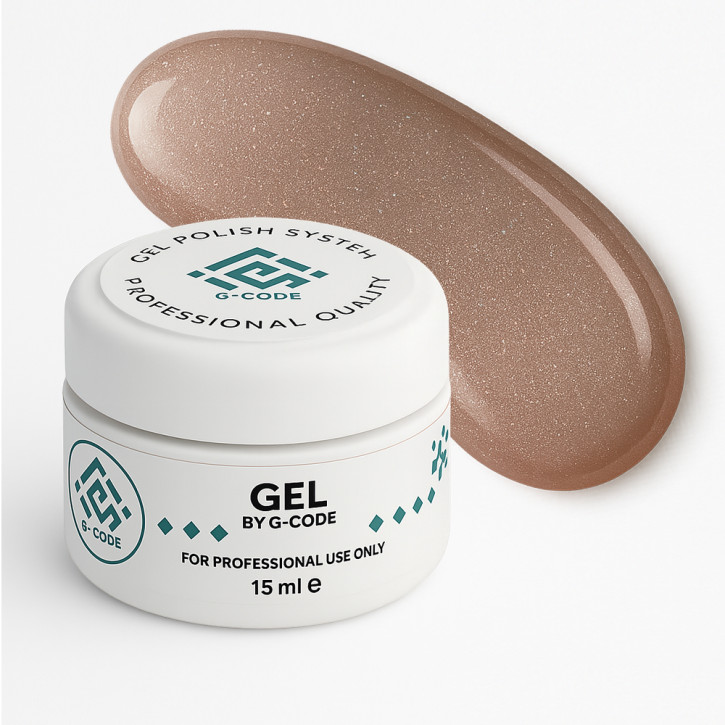 ZEFIR Glow Gel Shimmer — рідкий гель з шиммером для укріплення та моделювання нігтів #4